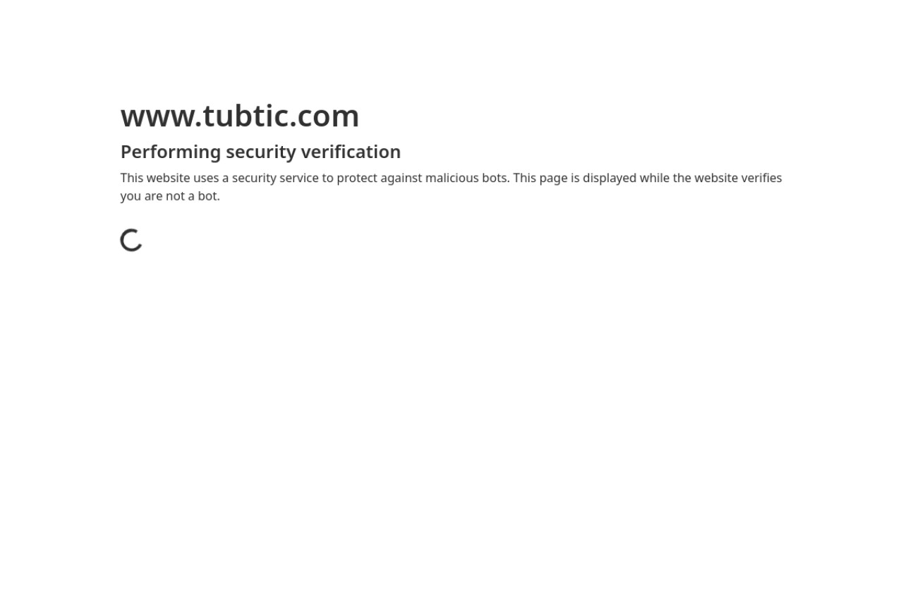 Tubtic官网截图