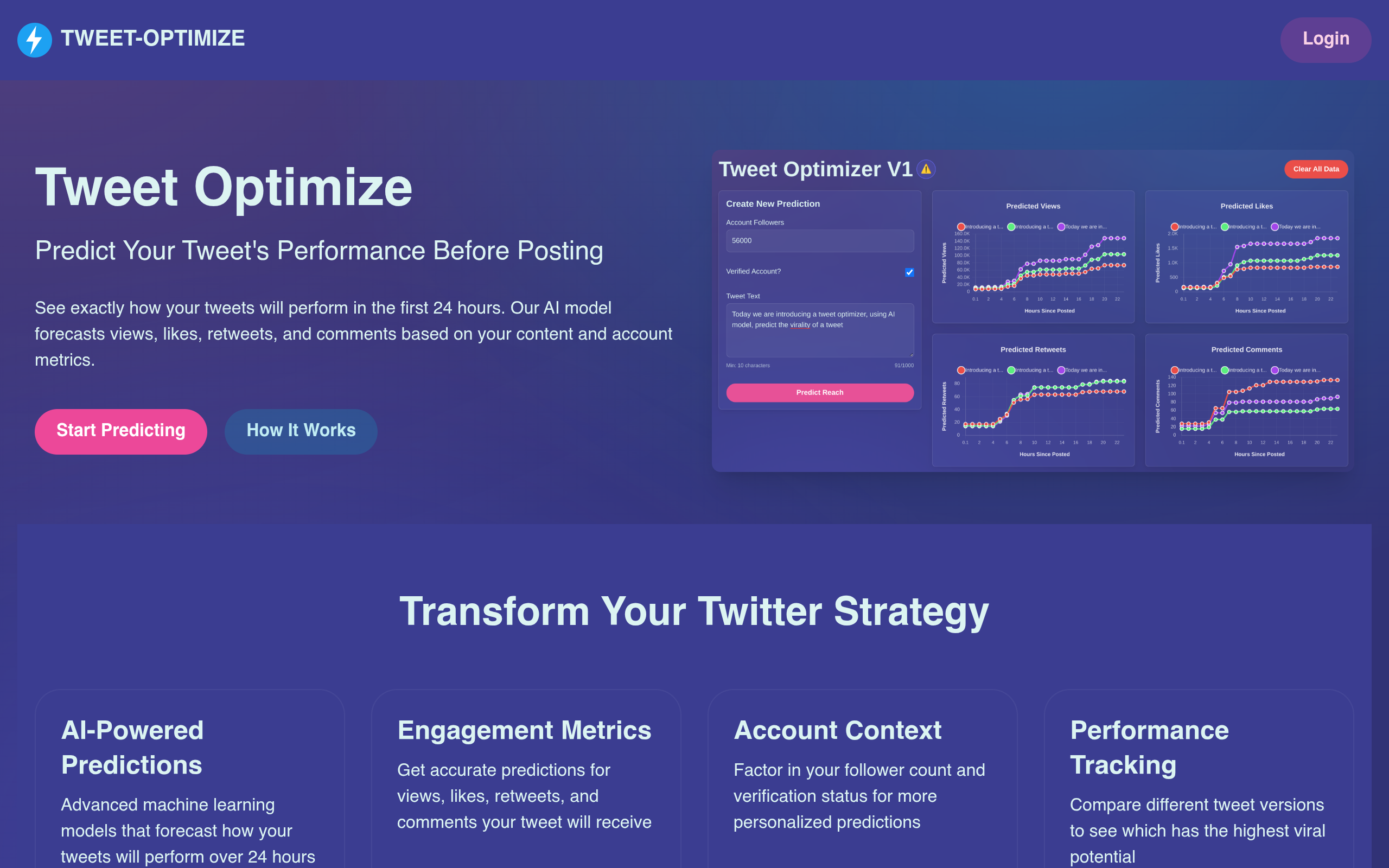 Tweet Optimize官网截图