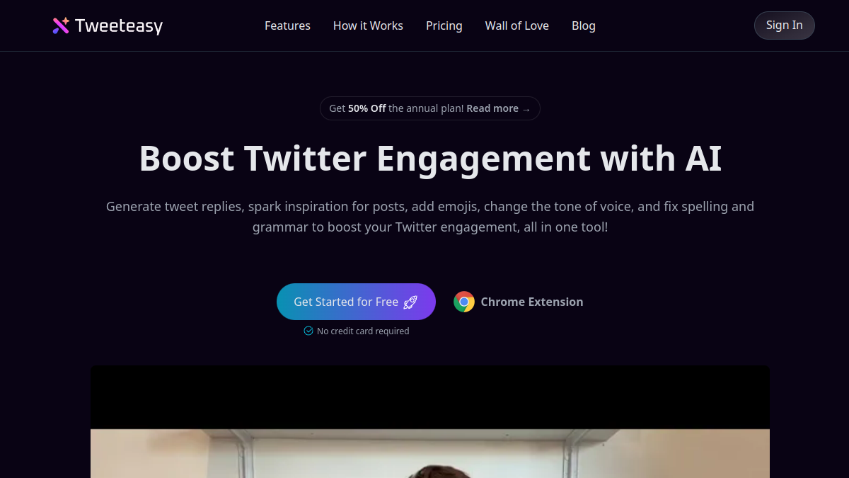 Tweeteasy官网截图