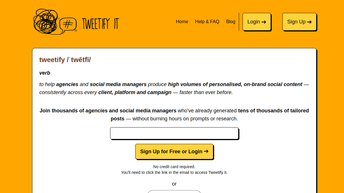 Tweetify It官网截图