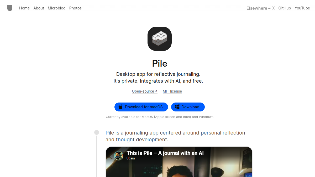 Pile官网截图