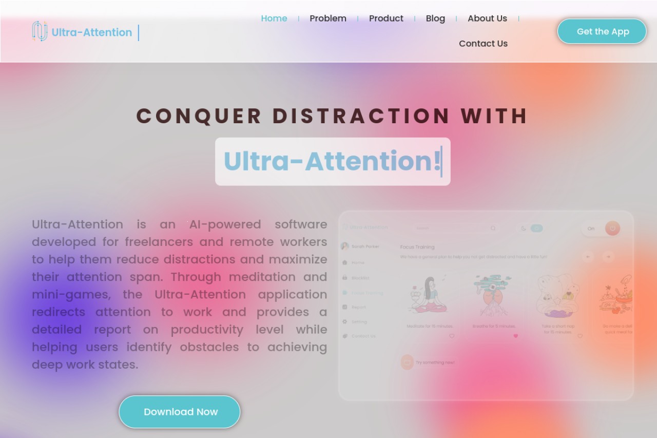 Ultra-Attention官网截图
