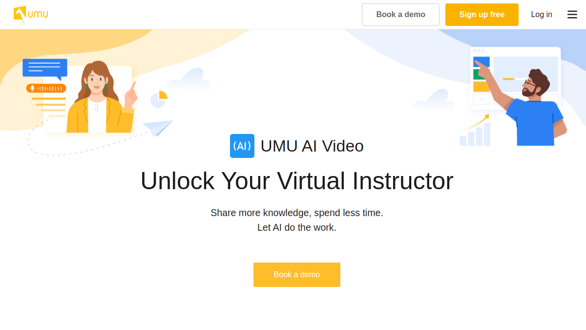 UMU AI Audio Slides官网截图