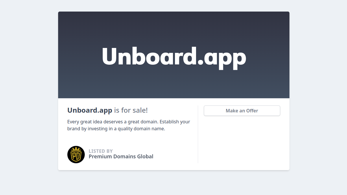 Unboard官网截图