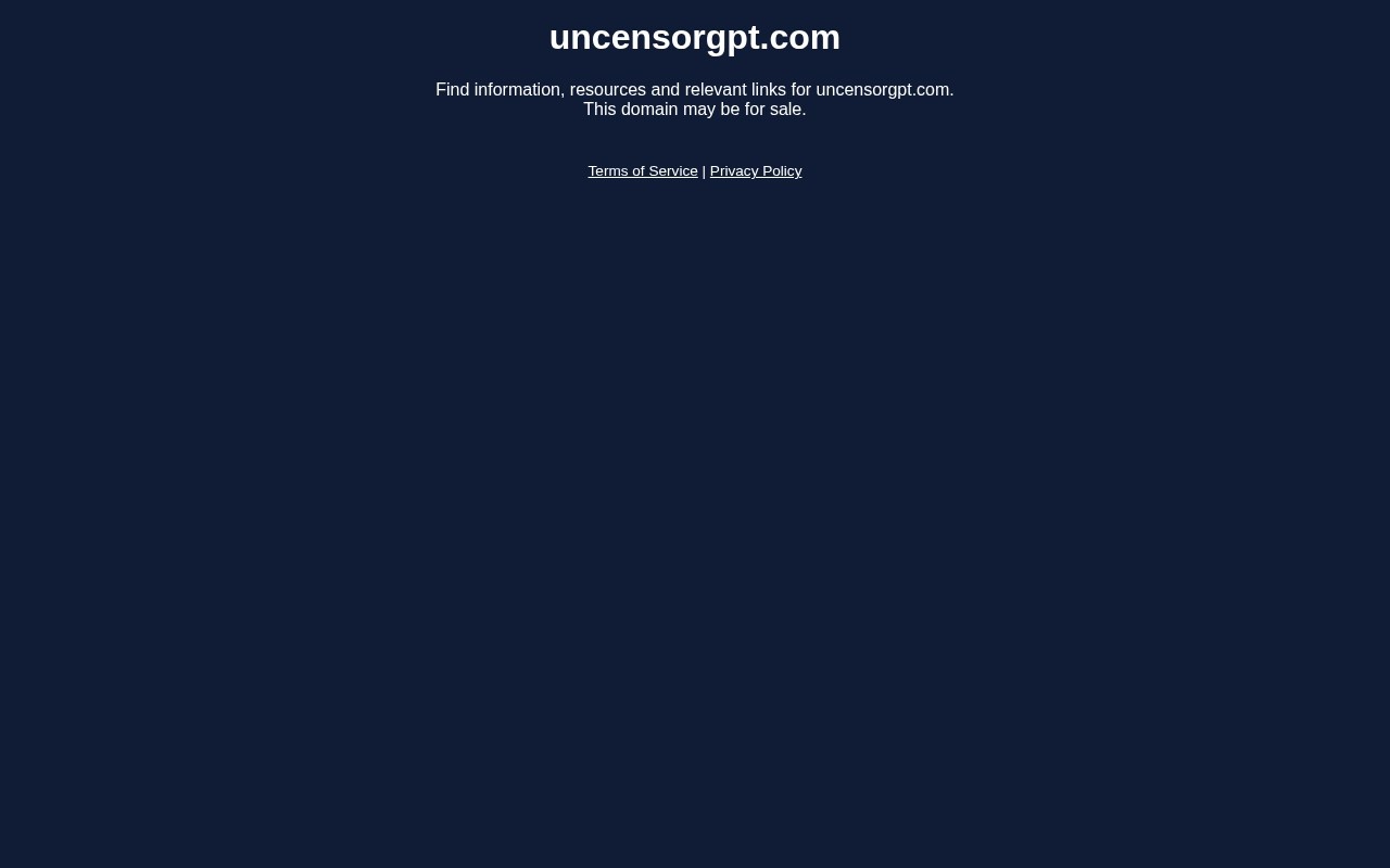 UncensorGPT.com官网截图