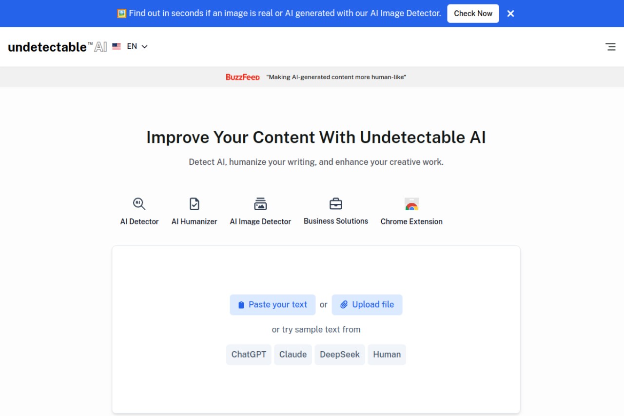 Undetectable AI官网截图
