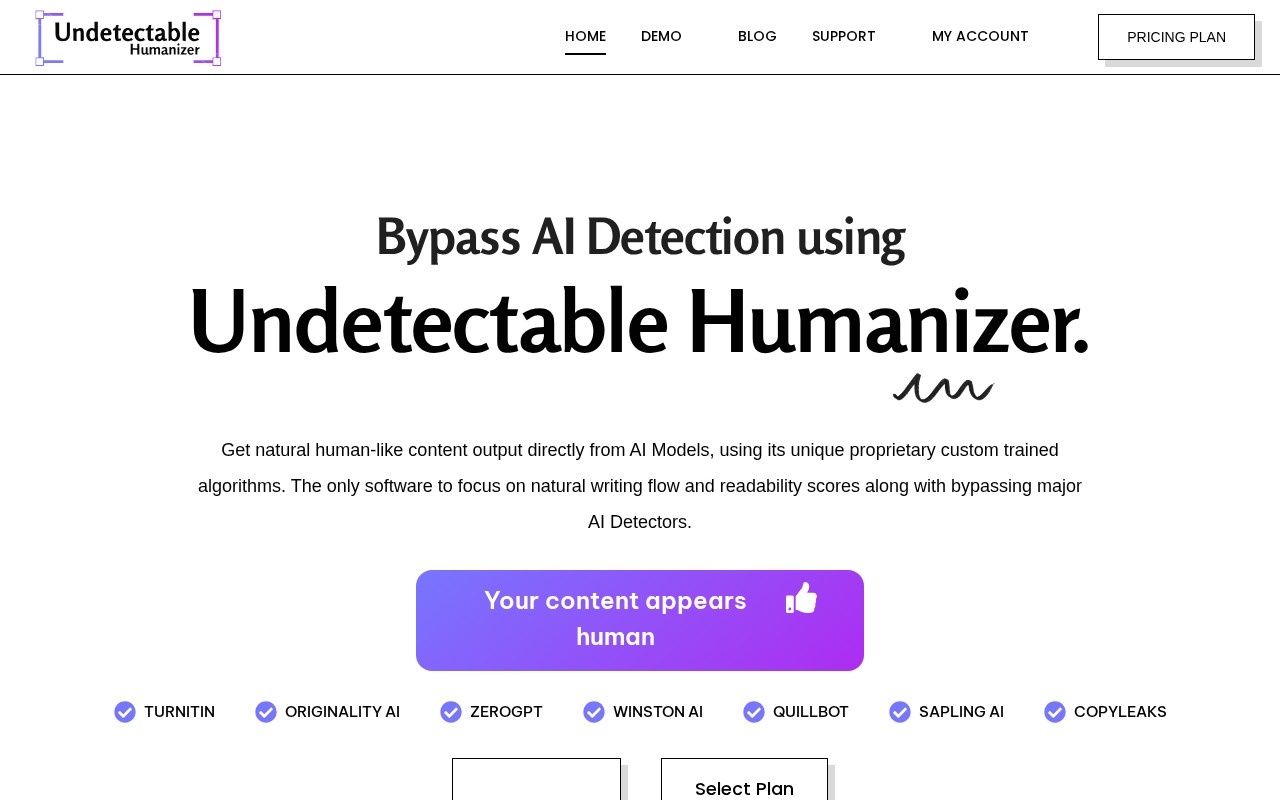 Undetectable Humanizer官网截图