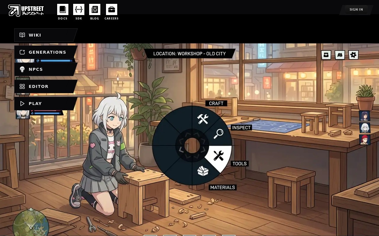 Upstreet Chat官网截图