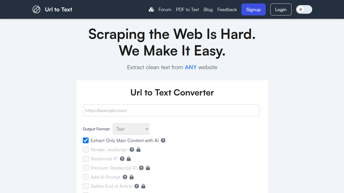 Url to Text Converter官网截图