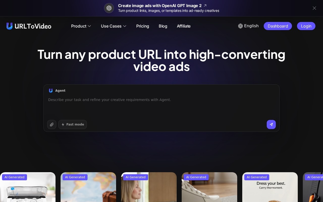 URLtoVideo官网截图