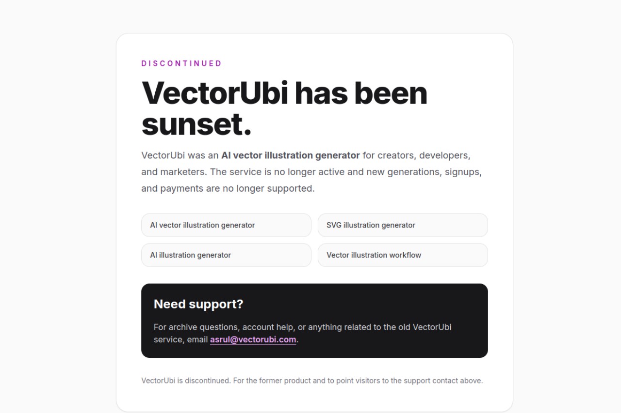 VectorUbi官网截图