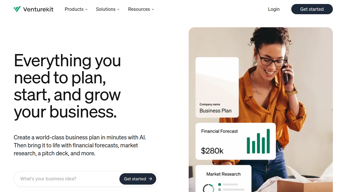 Venturekit官网截图