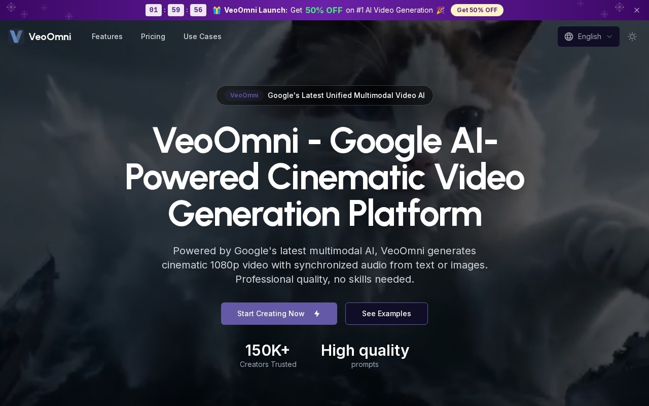 VeoOmni官网截图