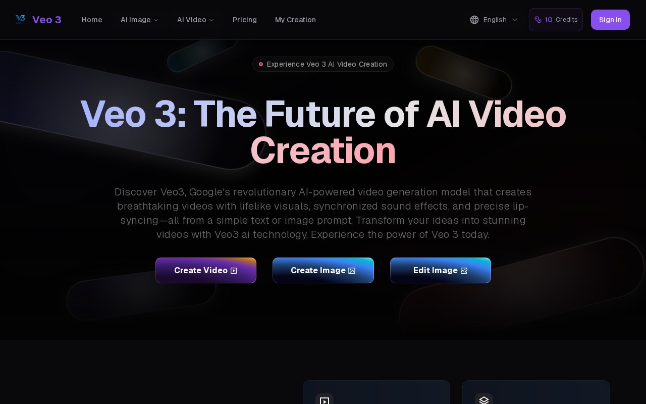 Veo 3 AI官网截图