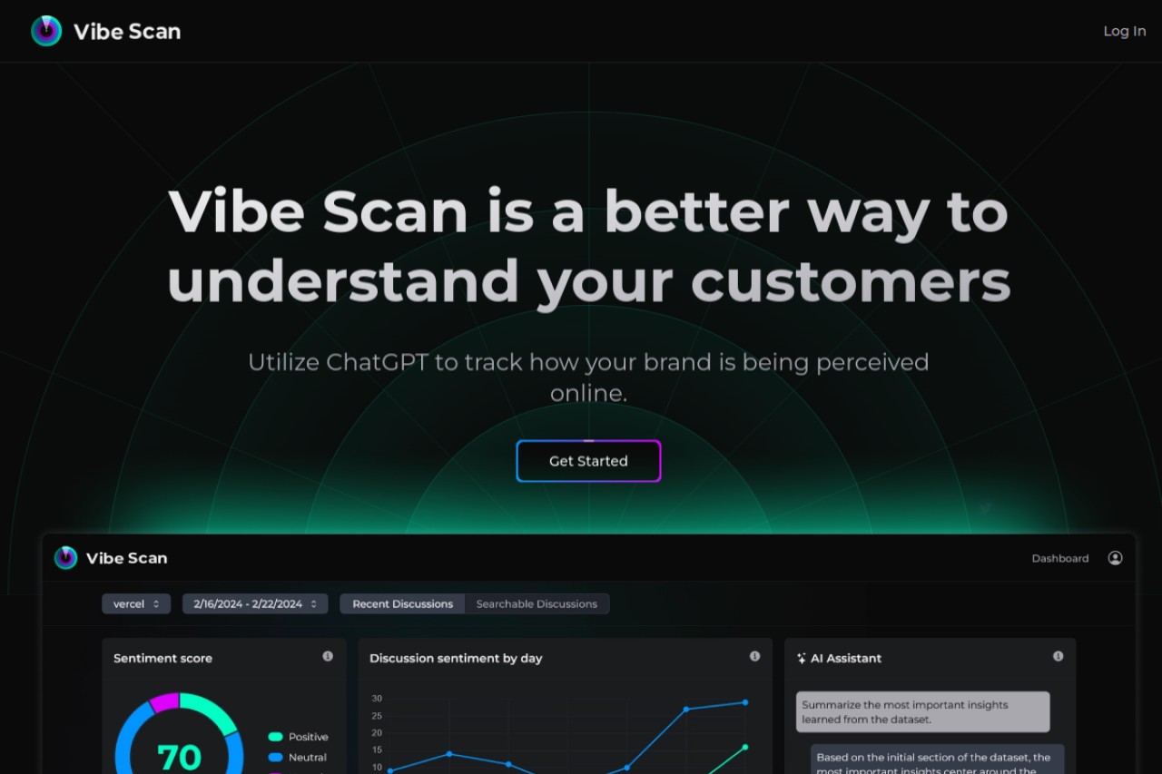 Vibe Scan官网截图