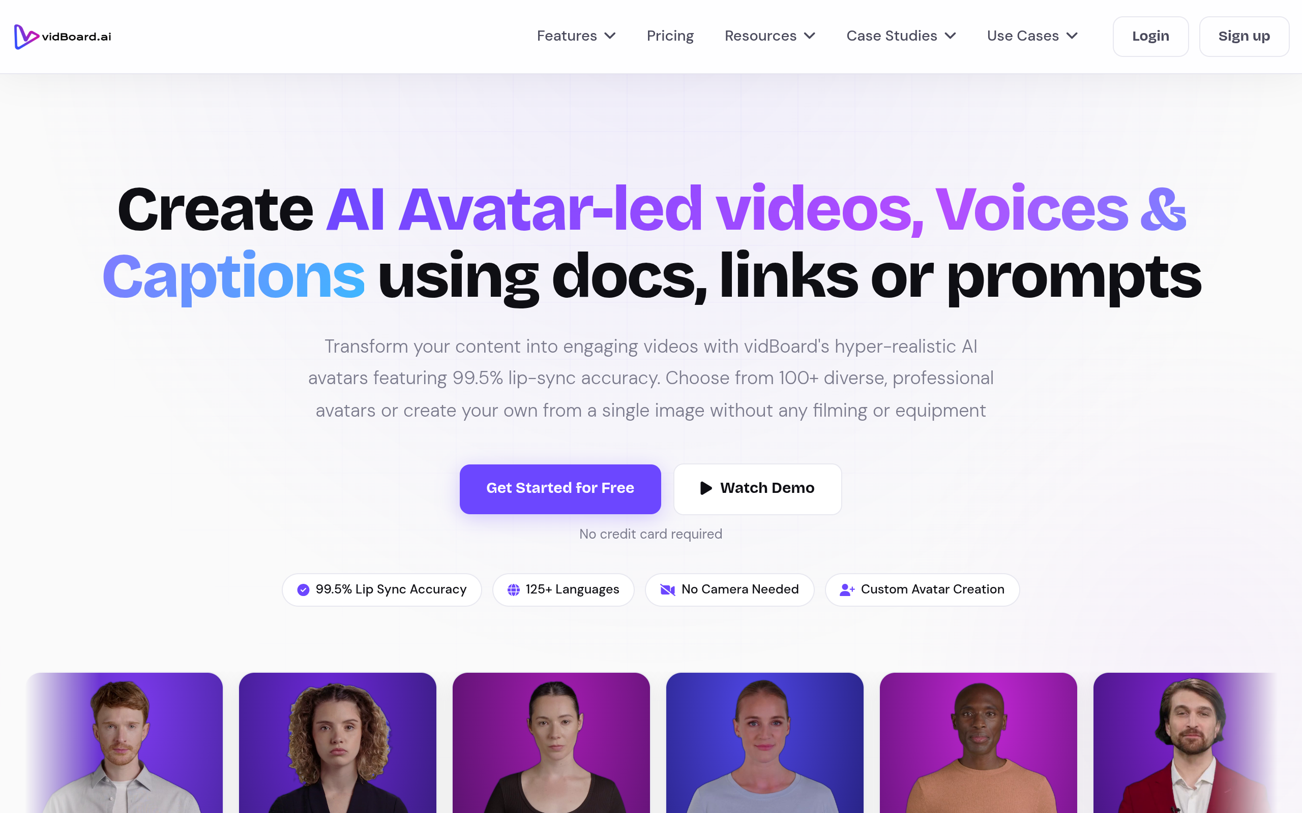 vidBoard.ai官网截图