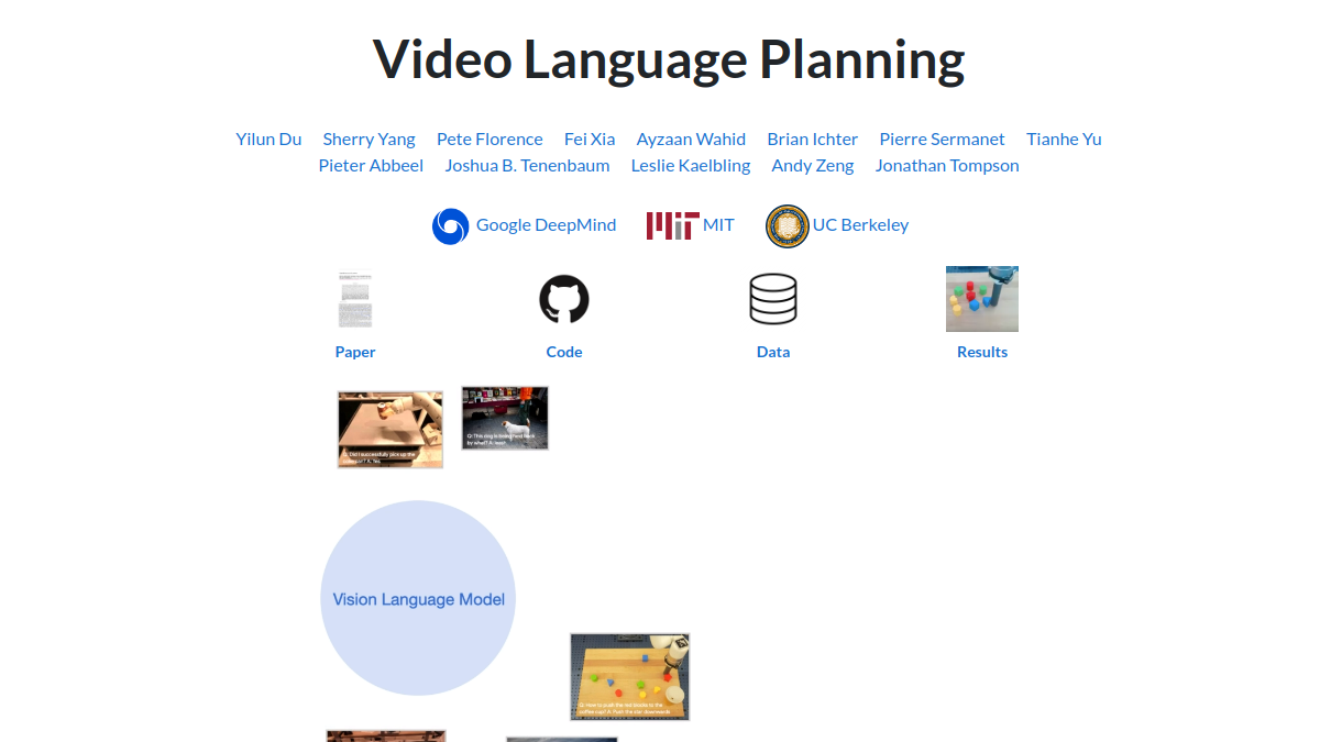 Video Language Planning官网截图
