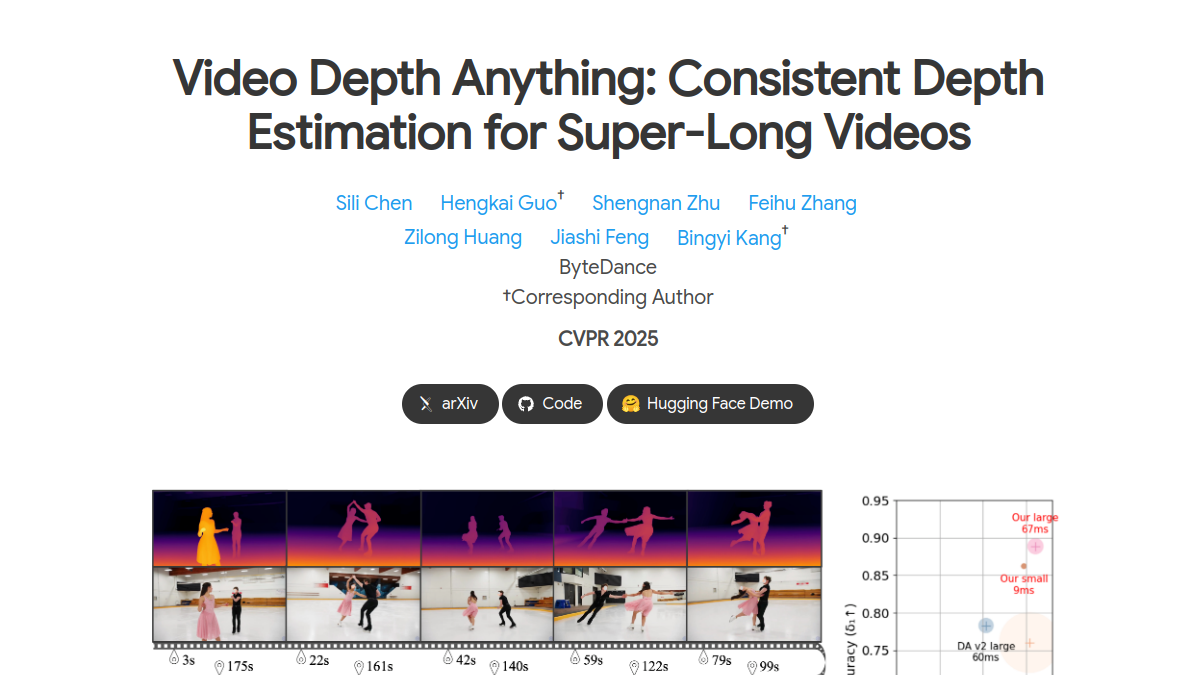 Video Depth Anything官网截图