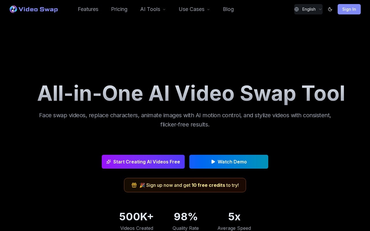 Video Swap官网截图