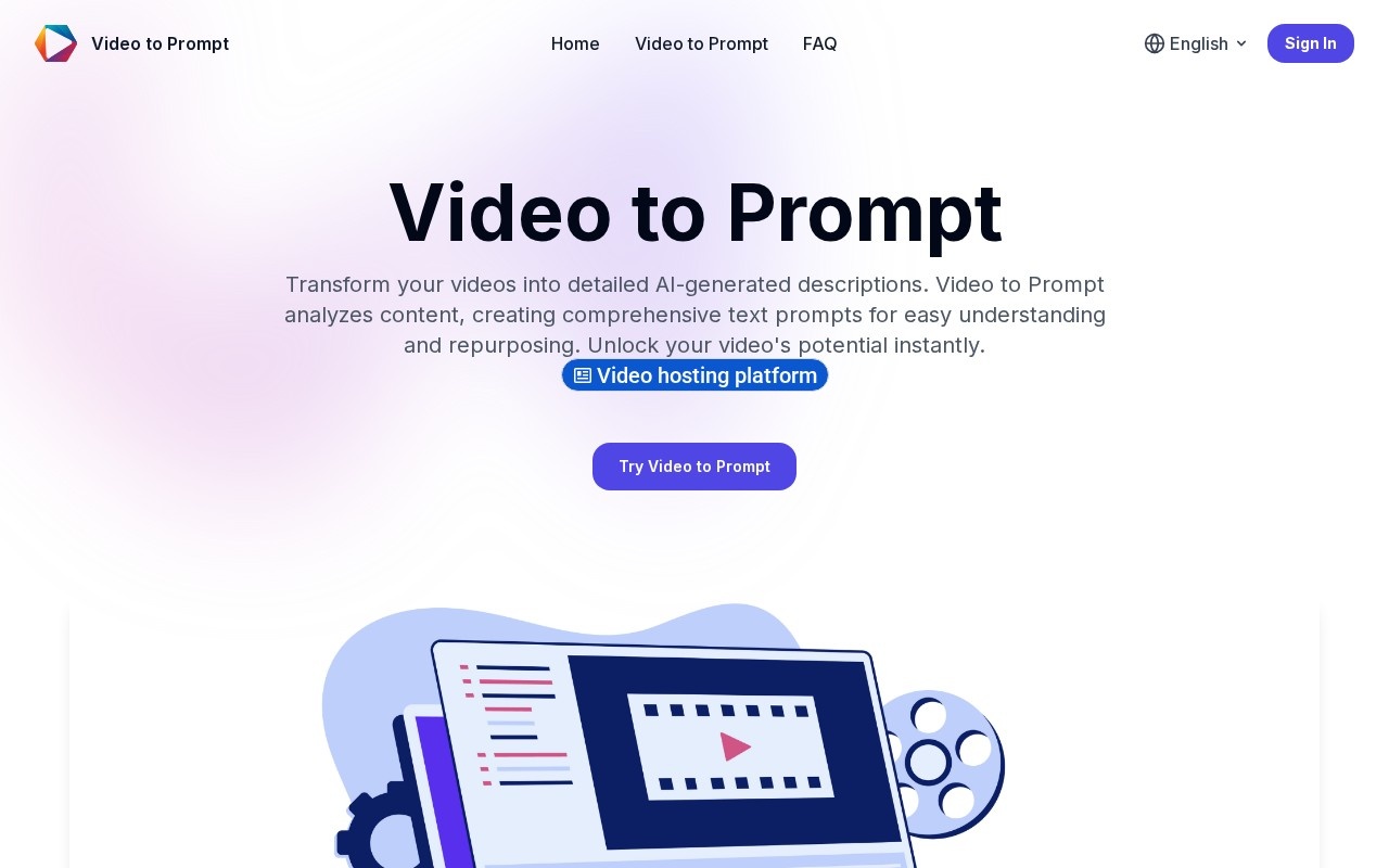 Video to Prompt官网截图