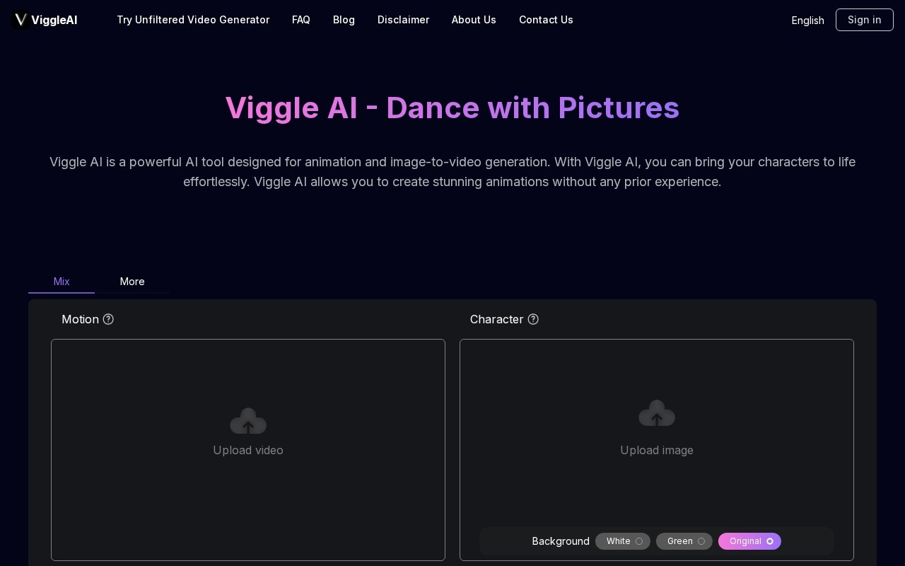 Viggle AI官网截图