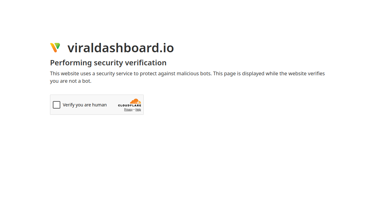 ViralDashboard官网截图