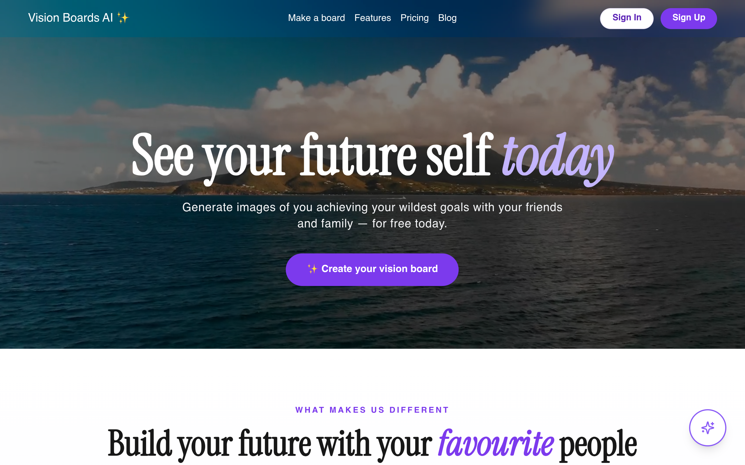Vision Boards AI官网截图