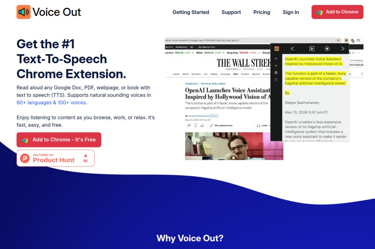 Voice Out官网截图