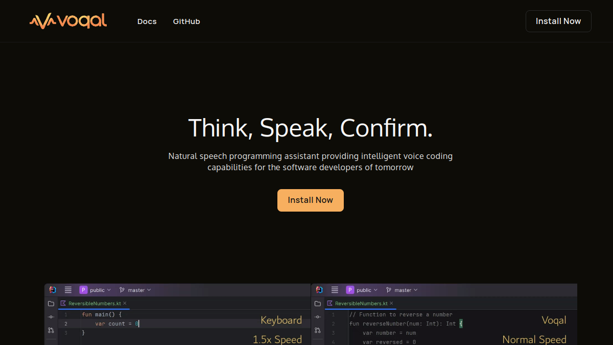 Voqal官网截图