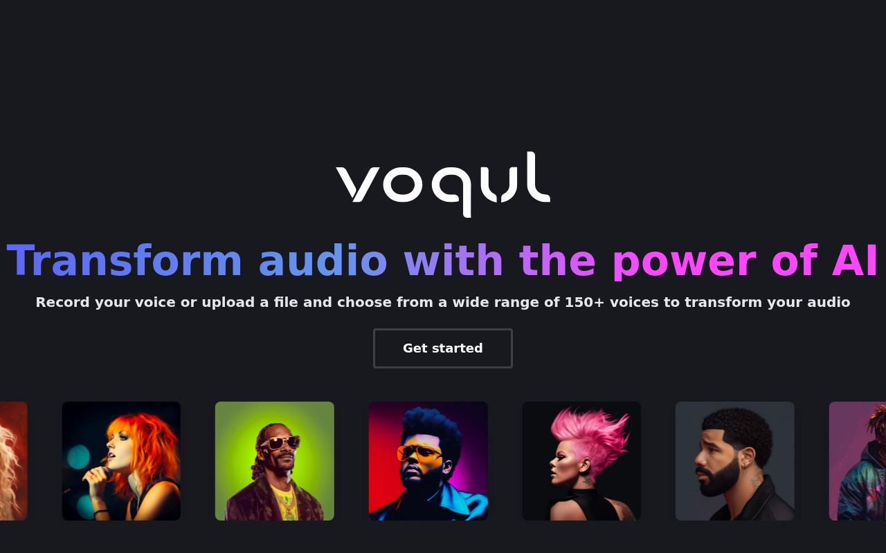 Voqul官网截图