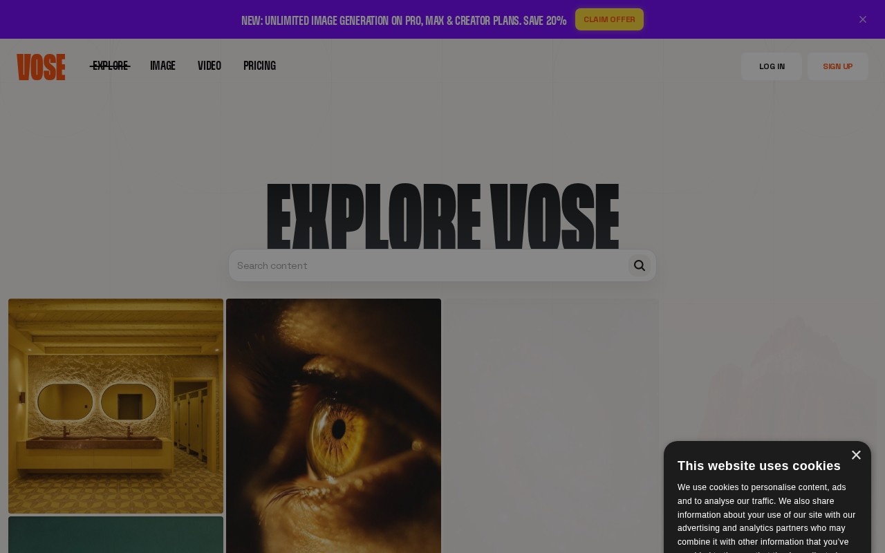 Vose.ai官网截图