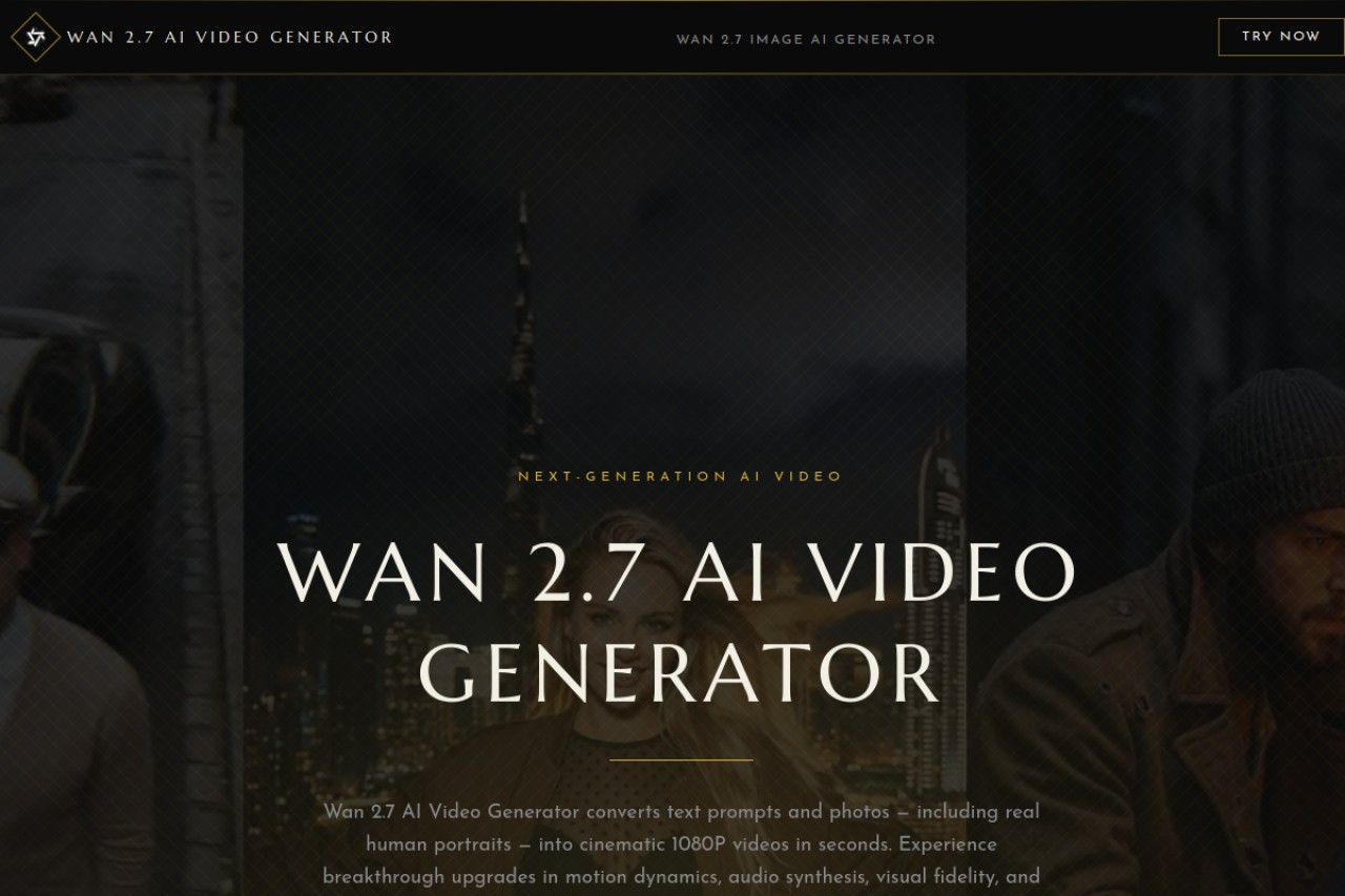 Wan 2.7 AI Video Generator官网截图