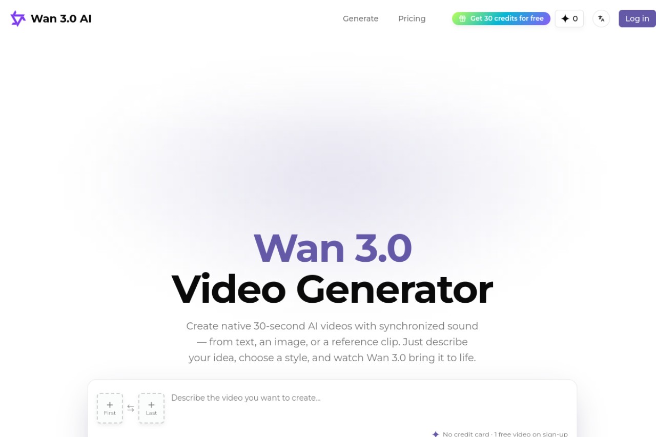 Wan 3.0 AI官网截图