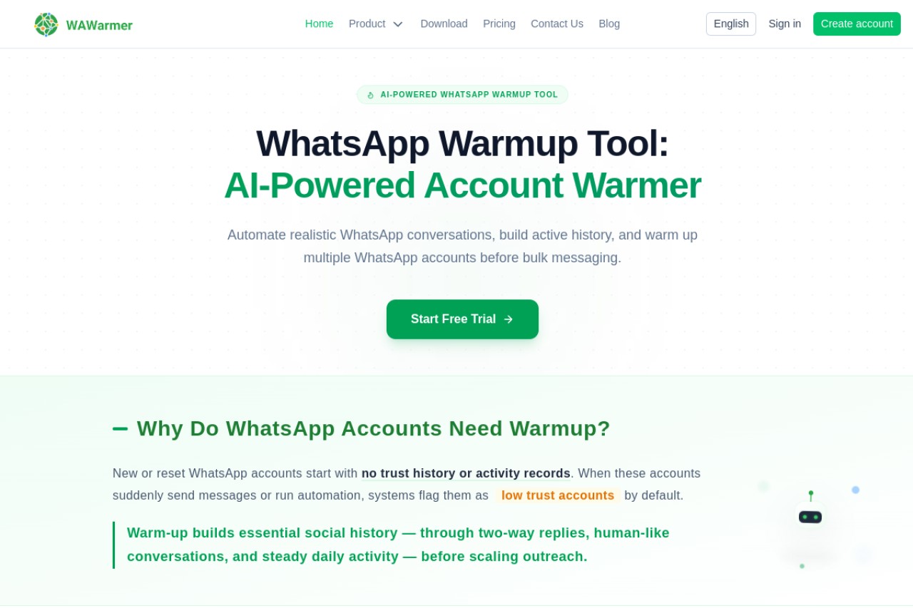 WhatsApp Warmup Tool官网截图