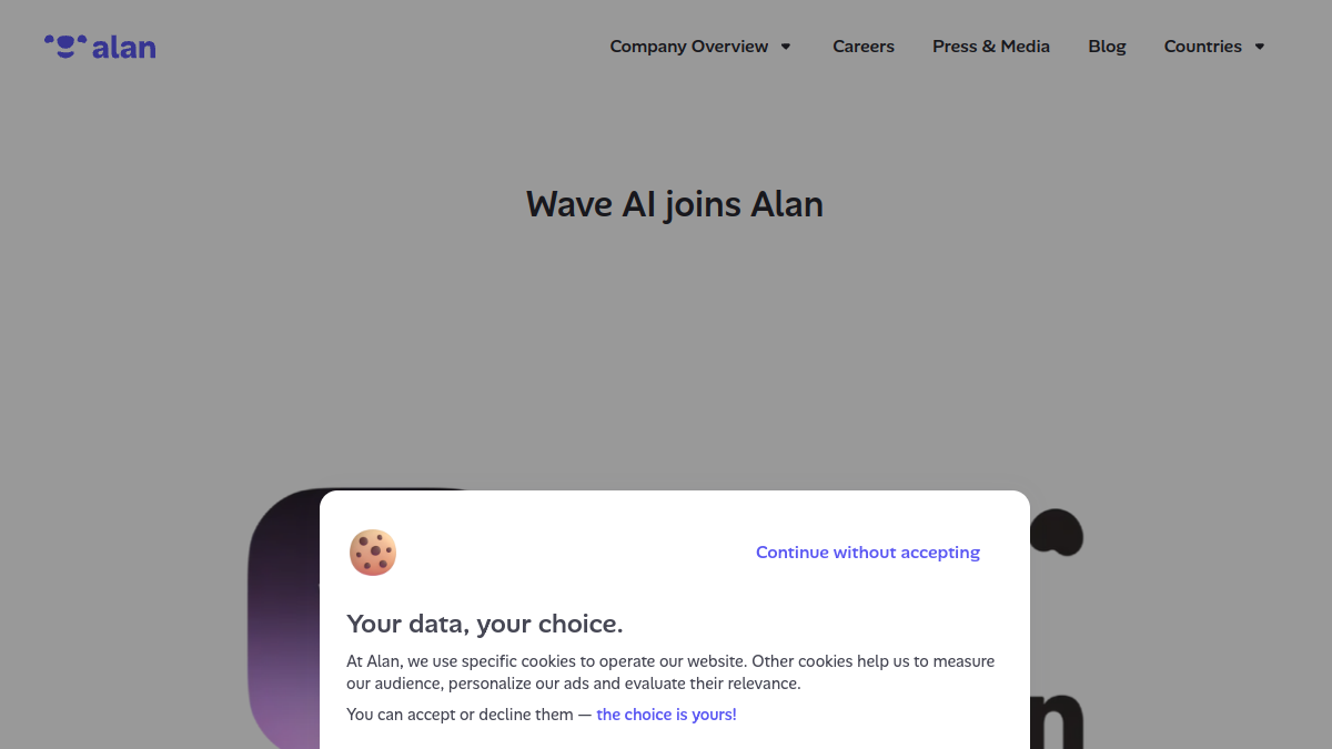 Wave AI官网截图