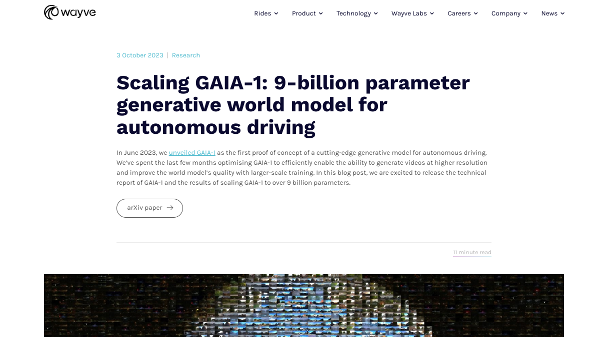 GAIA-1官网截图