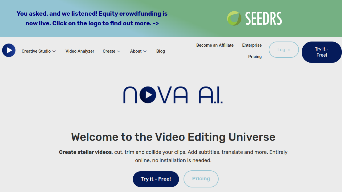 Nova A.I.官网截图