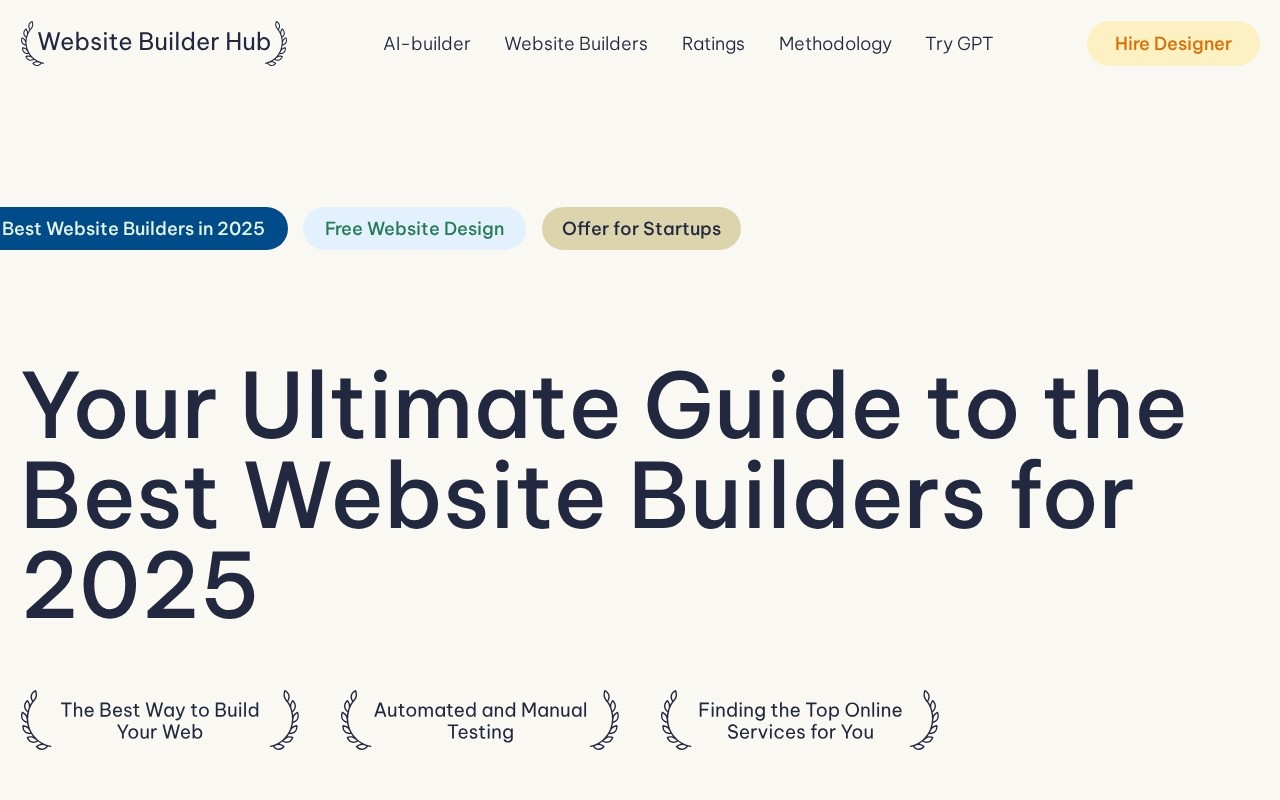 Website Builder Hub官网截图