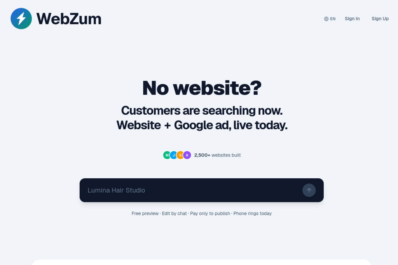WebZum官网截图