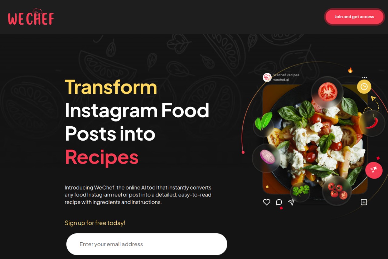 WeChef.ai官网截图