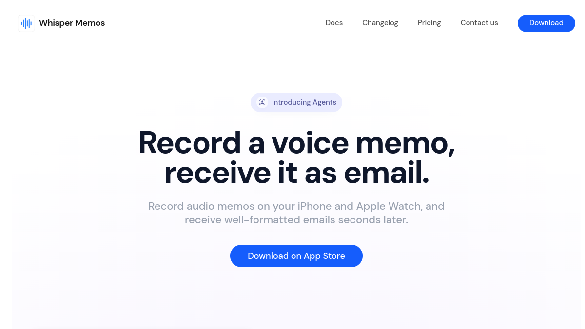 Whisper Memos官网截图