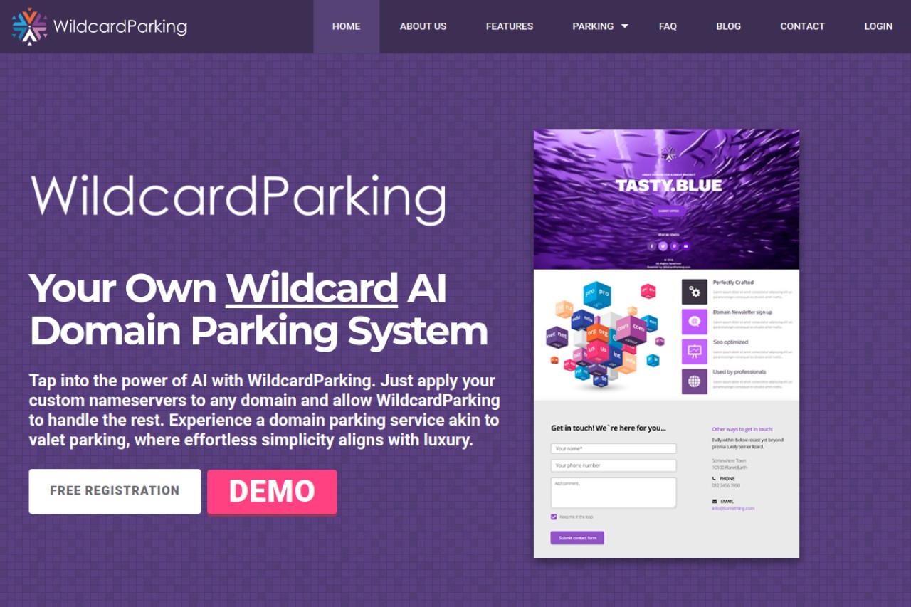 WildcardParking.com官网截图