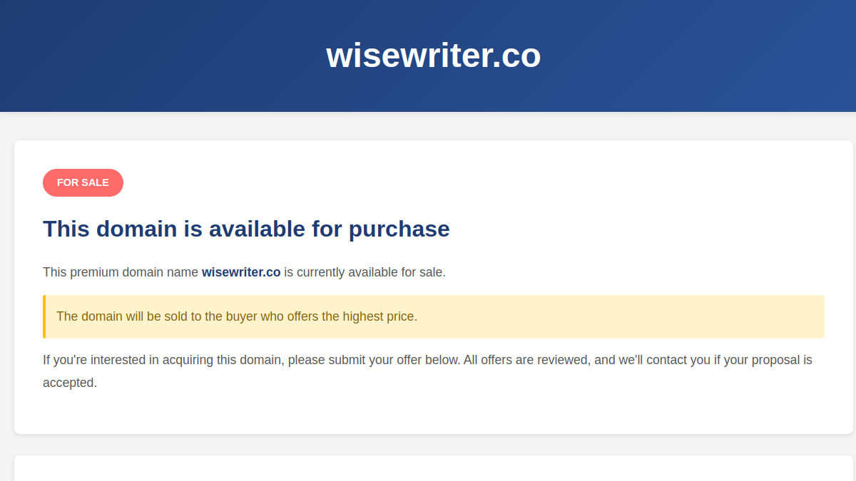 WiseWriter官网截图