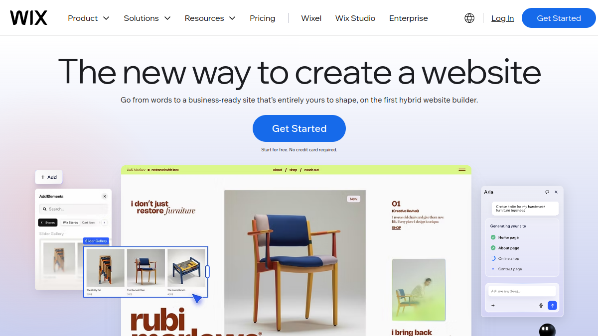 Wix Blog官网截图