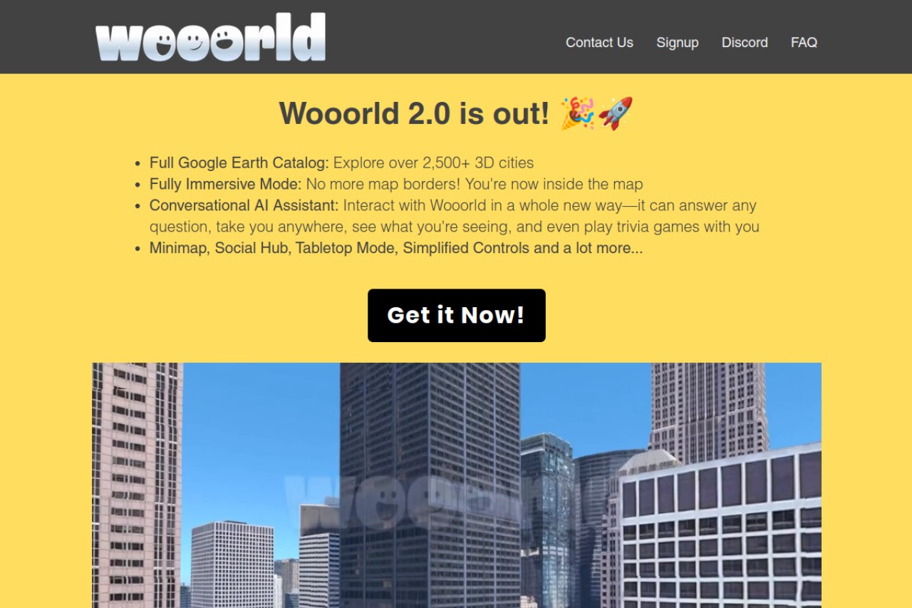 Wooorld官网截图