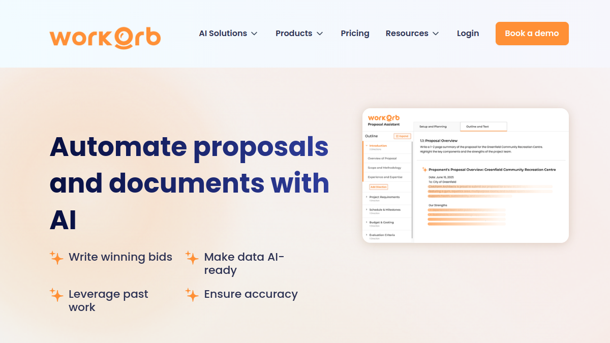 Workorb AI官网截图