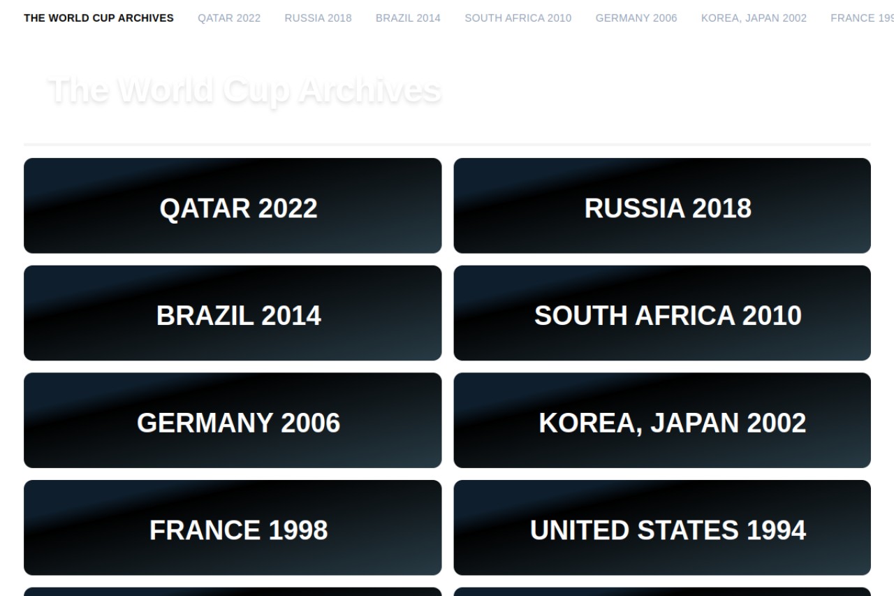 The World Cup Archives官网截图