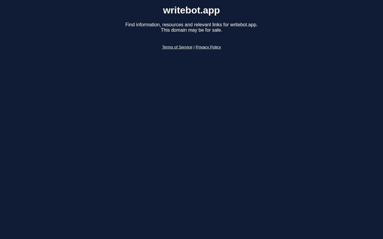 Writebot官网截图