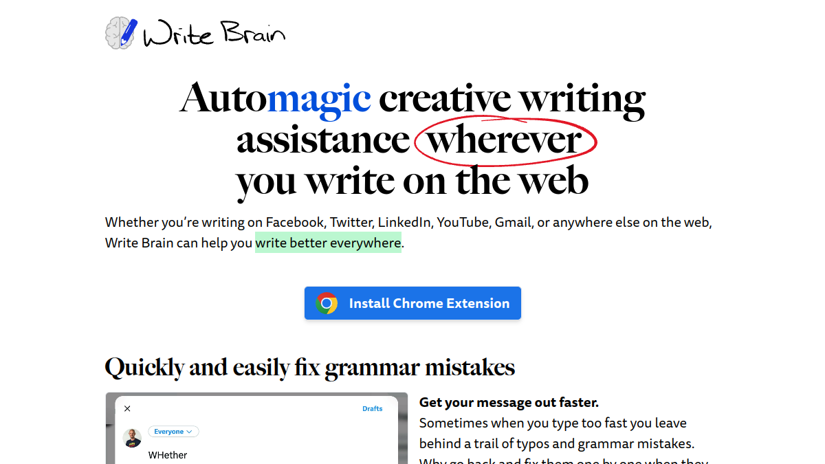 Write Brain官网截图