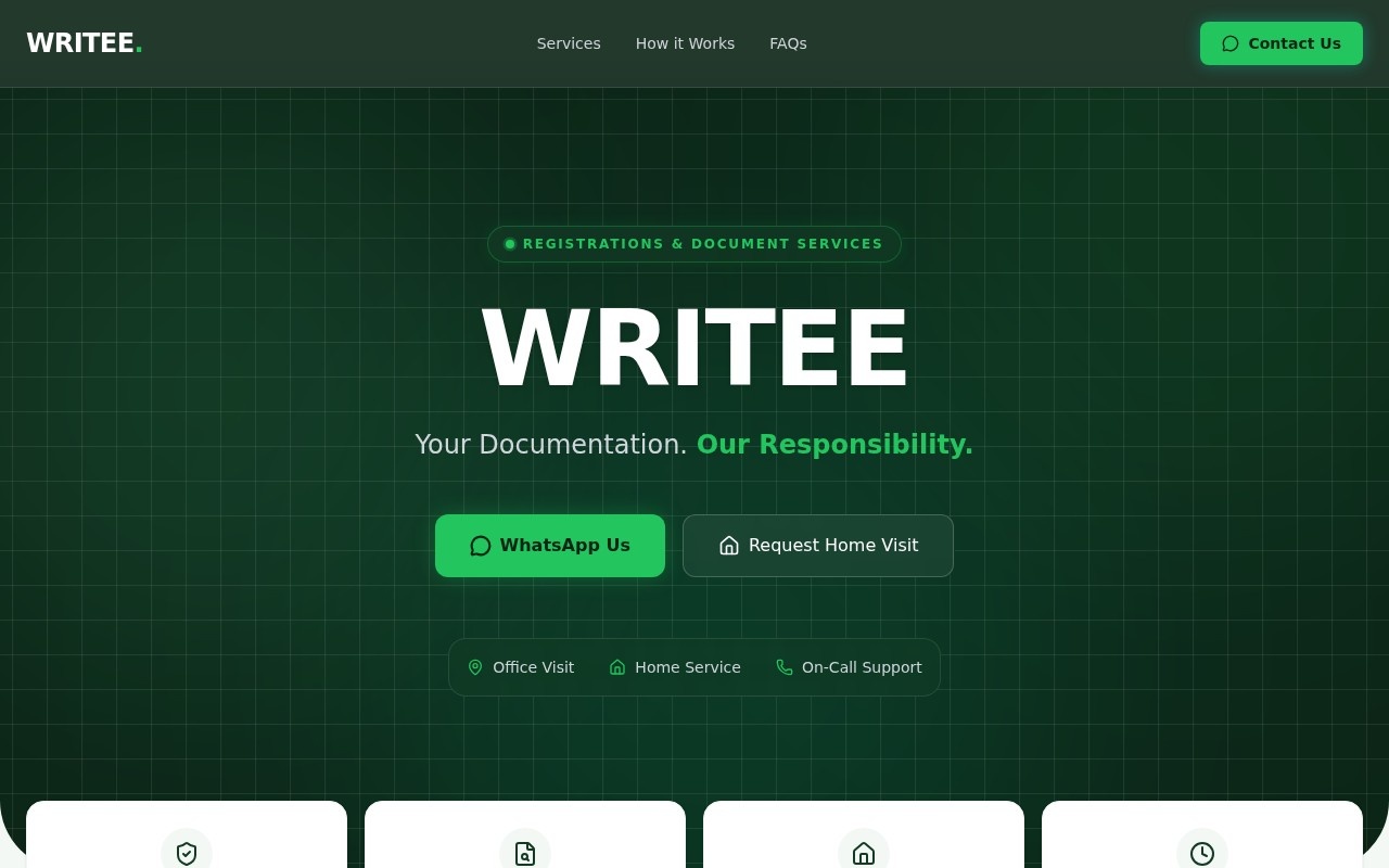Writee官网截图